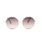 Жіночі сонцезахисні окуляри Класика 12561 золоті з коричневою лінзою . Photo 2