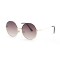 Женские сонцезащитные очки Классика 12561 золотые с коричневой линзой . Photo 1