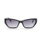 Женские сонцезащитные очки 12564 чёрные с темно-синий линзой . Photo 2