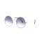 Женские сонцезащитные очки 12567 серебряные с темно-сиреневой линзой . Photo 1