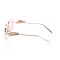Іміджеві сонцезахисні окуляри 10258 золоті з рожевою лінзою . Photo 3