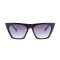 Женские сонцезащитные очки 12585 чёрные с темно-сиреневой линзой . Photo 2
