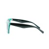 Женские сонцезащитные очки 12586 зелёные с коричневой линзой 