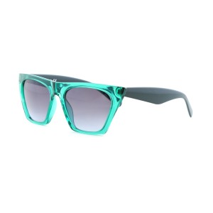 Жіночі сонцезахисні окуляри 12586 зелені з коричневою лінзою 