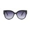 Женские сонцезащитные очки 12587 чёрные с темно-сиреневой линзой . Photo 2