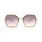 Женские сонцезащитные очки Классика 12588 бежевые с коричневой линзой . Photo 2