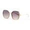 Женские сонцезащитные очки Классика 12588 бежевые с коричневой линзой . Photo 1