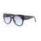 Женские сонцезащитные очки 12590 чёрные с сиреневой линзой . Photo 1