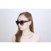 Жіночі сонцезахисні окуляри 12591 чорні з темно-бузковою лінзою 