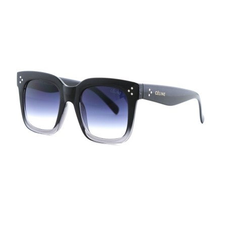 Жіночі сонцезахисні окуляри Класика 12594 чорні з темно-синьою лінзою 