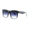 Женские сонцезащитные очки Классика 12594 чёрные с темно-синий линзой . Photo 1