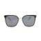 Женские сонцезащитные очки Классика 12595 белые с чёрной линзой . Photo 2