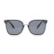 Женские сонцезащитные очки 12598 прозрачные с чёрной линзой . Photo 2