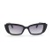 Женские сонцезащитные очки Классика 12602 чёрные с чёрной линзой . Photo 2