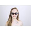 Женские сонцезащитные очки Классика 12602 чёрные с чёрной линзой 