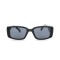 Женские сонцезащитные очки 12603 чёрные с чёрной линзой . Photo 2