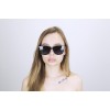 Жіночі сонцезахисні окуляри Класика 12605 чорні з темно-бузковою лінзою 