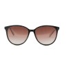 Жіночі сонцезахисні окуляри Класика 12606 чорні з коричневою лінзою 