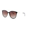 Жіночі сонцезахисні окуляри Класика 12606 чорні з коричневою лінзою 