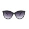 Жіночі сонцезахисні окуляри 12608 чорні з чорною лінзою . Photo 2