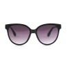 Жіночі сонцезахисні окуляри 12610 чорні з темно-бузковою лінзою 