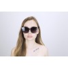 Жіночі сонцезахисні окуляри 12610 чорні з темно-бузковою лінзою 