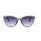 Женские сонцезащитные очки Классика 12611 серые с темно-сиреневой линзой . Photo 2
