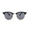 Женские сонцезащитные очки 12642 чёрные с чёрной линзой . Photo 2