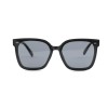 Жіночі сонцезахисні окуляри 12645 чорні з чорною лінзою 