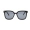 Женские сонцезащитные очки 12645 чёрные с чёрной линзой . Photo 2