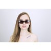 Женские сонцезащитные очки Классика 12652 коричневые с коричневой линзой 