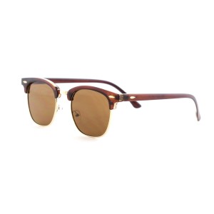Женские сонцезащитные очки Классика 12658 коричневые с коричневой линзой 