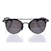 Женские сонцезащитные очки 10267 чёрные с чёрной линзой 