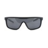 Мужские сонцезащитные очки 12525 чёрные с чёрной линзой 