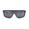 Мужские сонцезащитные очки 12525 чёрные с чёрной линзой . Photo 2