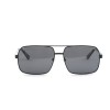 Мужские сонцезащитные очки 12576 чёрные с чёрной линзой 