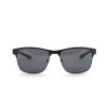 Мужские сонцезащитные очки 12577 чёрные с чёрной линзой 