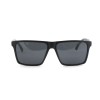 Чоловічі сонцезахисні окуляри 12623 чорні з чорною лінзою 