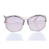 Жіночі сонцезахисні окуляри 10323 золоті з рожевою лінзою 