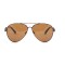 Мужские сонцезащитные очки Классика 12628 коричневые с коричневой линзой . Photo 2