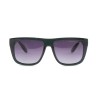 Мужские сонцезащитные очки Классика 12636 чёрные с чёрной линзой 