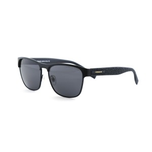 Мужские сонцезащитные очки Классика 12637 чёрные с чёрной линзой 