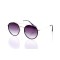 Женские сонцезащитные очки 10345 золотые с фиолетовой линзой . Photo 1
