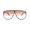 Мужские сонцезащитные очки 12643 чёрные с коричневой линзой 