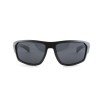 Мужские сонцезащитные очки 12644 чёрные с чёрной линзой 