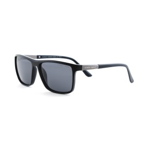 Мужские сонцезащитные очки Классика 12647 чёрные с чёрной линзой 