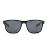 Мужские сонцезащитные очки 12661 чёрные с чёрной линзой 