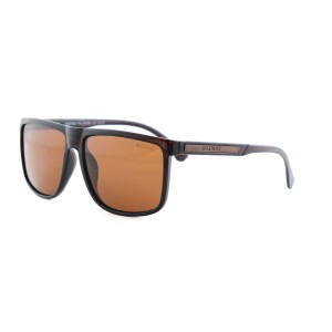 Мужские сонцезащитные очки 12665 коричневые с коричневой линзой 