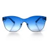 Женские сонцезащитные очки 10486 синие с синей линзой 