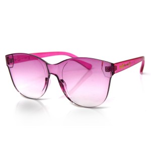 Жіночі сонцезахисні окуляри 10487 рожеві з рожевою лінзою 